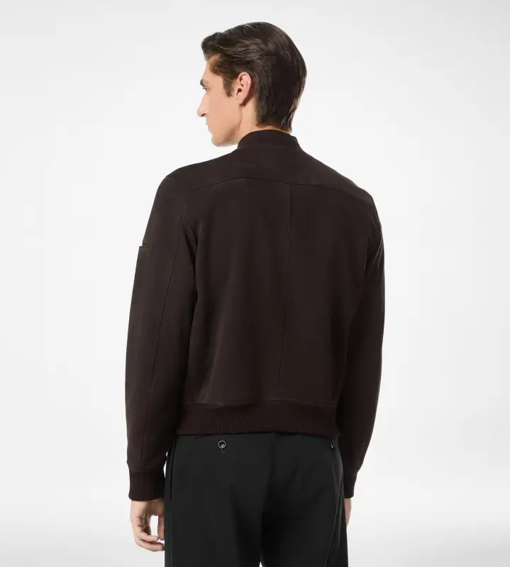 LIGHT SUEDE BOMBER CHOCOLATE TORTE online